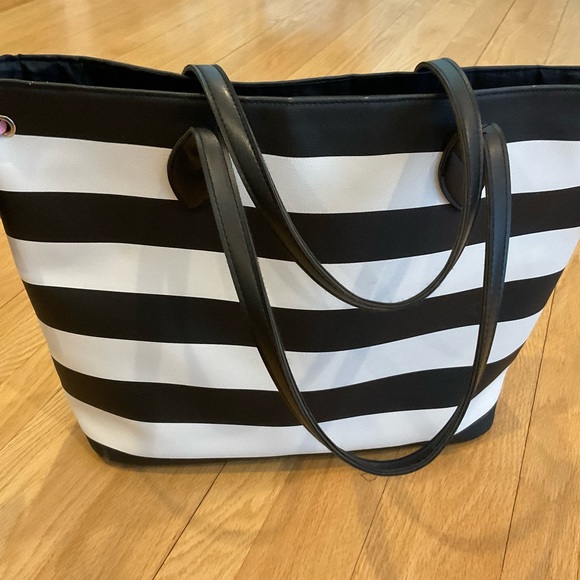 💐B&WstripedTote&Wallet💐 - Picture 2 of 12